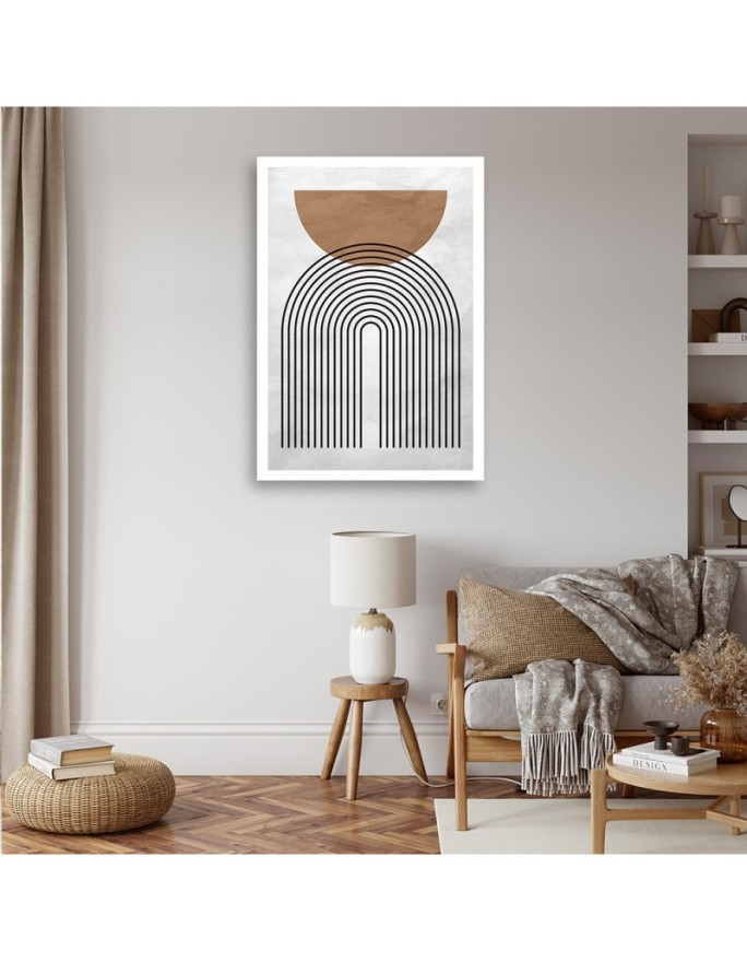 Image boho decoration for living room - Geometric style circles