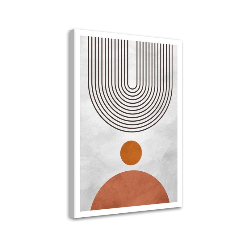 Boho style painting for wall - Arches and circles