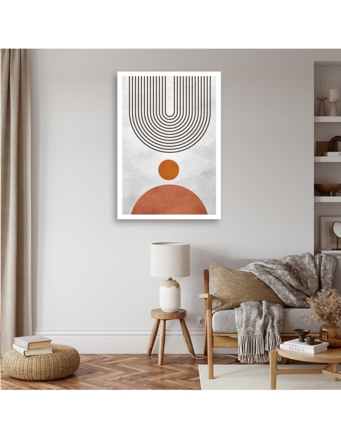 Boho style painting for wall - Arches and circles