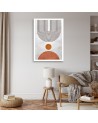 Boho style painting for wall - Arches and circles