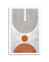 Boho style painting for wall - Arches and circles