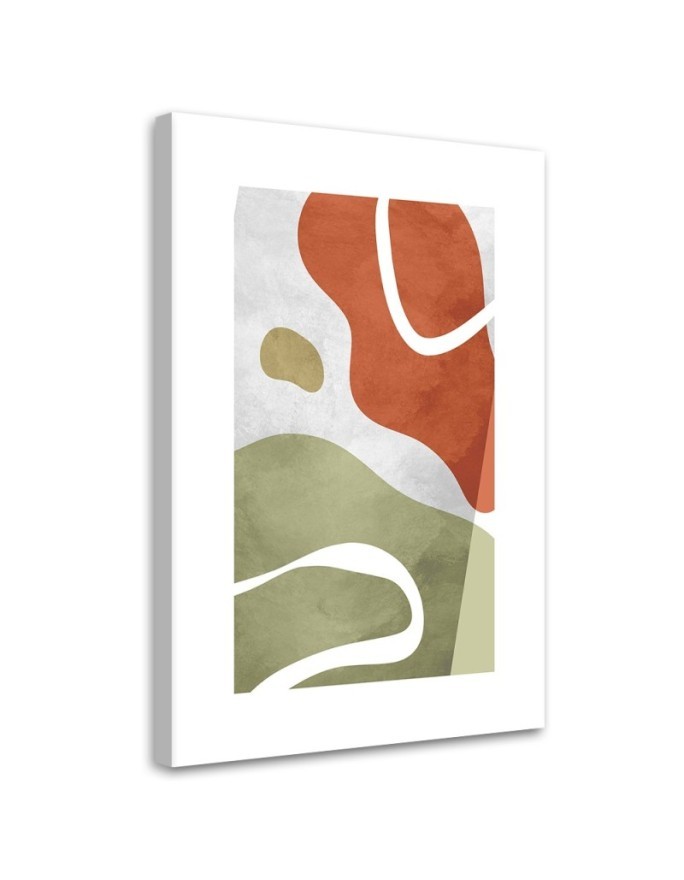 Minimalist boho painting - Abstract shapes