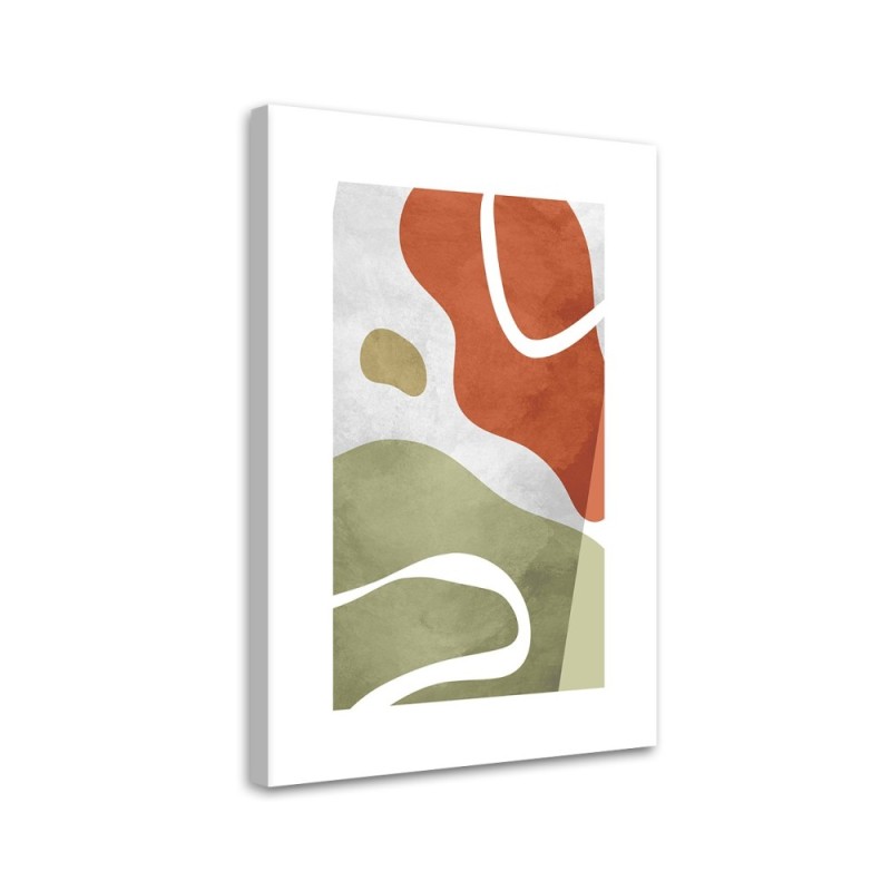 Minimalist boho painting - Abstract shapes