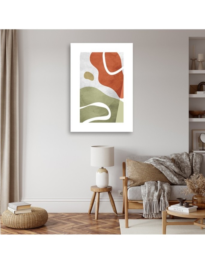 Minimalist boho painting - Abstract shapes