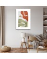 Minimalist boho painting - Abstract shapes