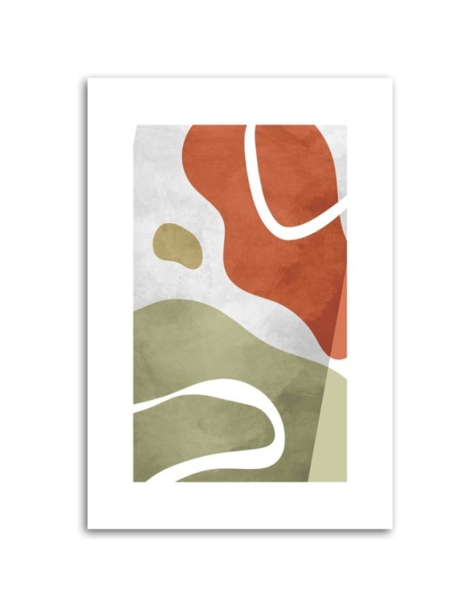 Minimalist boho painting - Abstract shapes