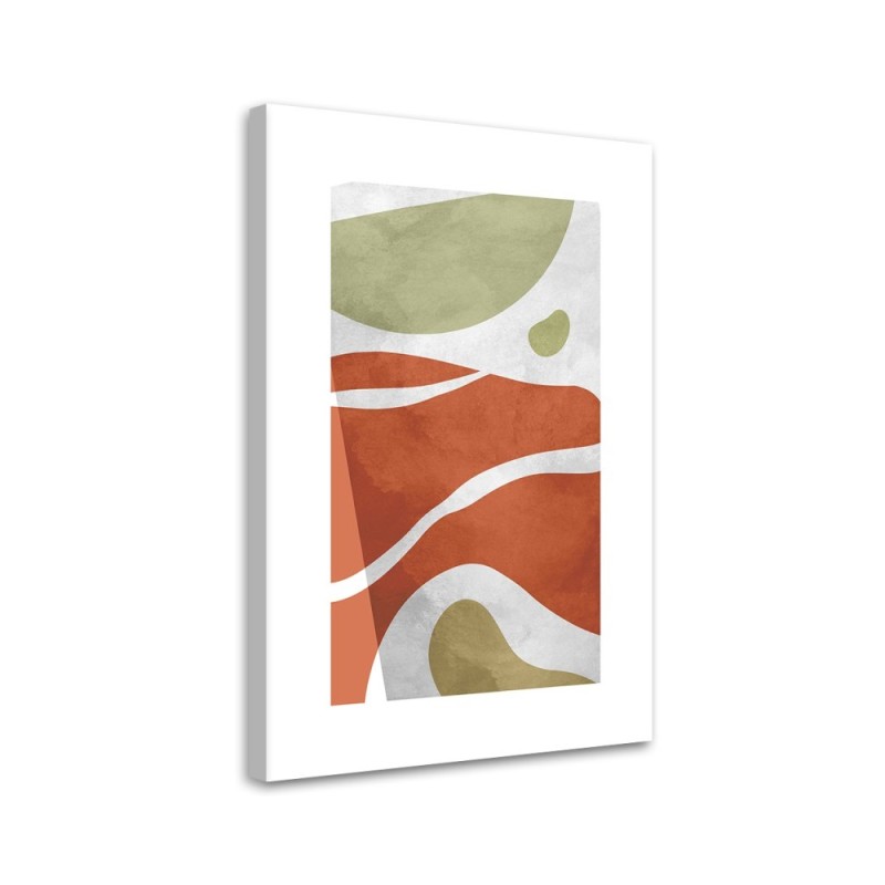 Modern canvas print on canvas - Abstract boho shapes