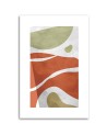 Modern canvas print on canvas - Abstract boho shapes