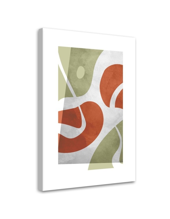 Minimalist painting for living room - Abstract boho shapes