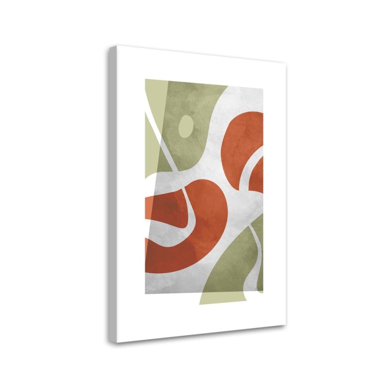 Minimalist painting for living room - Abstract boho shapes
