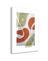 Minimalist painting for living room - Abstract boho shapes