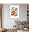 Minimalist painting for living room - Abstract boho shapes
