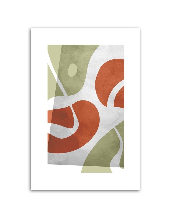 Minimalist painting for living room - Abstract boho shapes