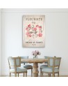 Retro wall painting for living room - Vintage flowers