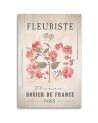 Retro wall painting for living room - Vintage flowers