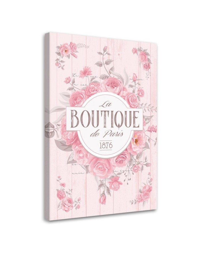 Decorative wall paintings - Shabby Chic flower lettering