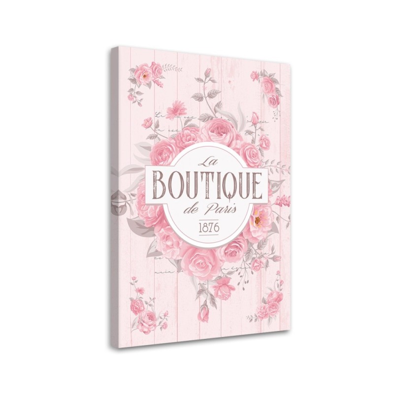 Decorative wall paintings - Shabby Chic flower lettering