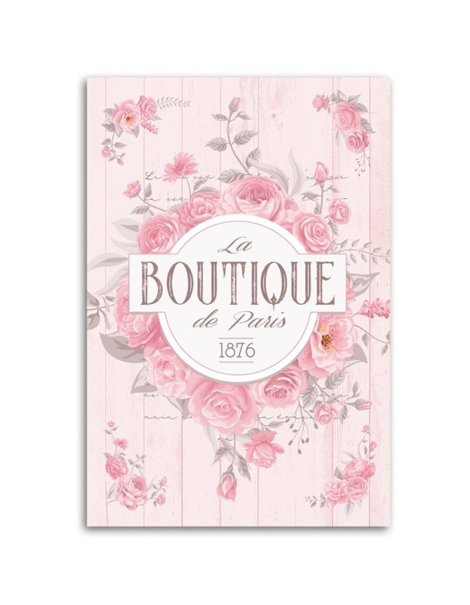 Decorative wall paintings - Shabby Chic flower lettering