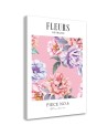 Modern canvas prints - Shabby Chic colourful peony flowers