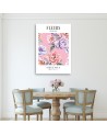 Modern canvas prints - Shabby Chic colourful peony flowers