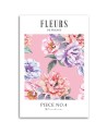 Modern canvas prints - Shabby Chic colourful peony flowers