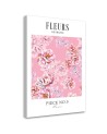 Living room painting - Shabby Chic pink peony flowers
