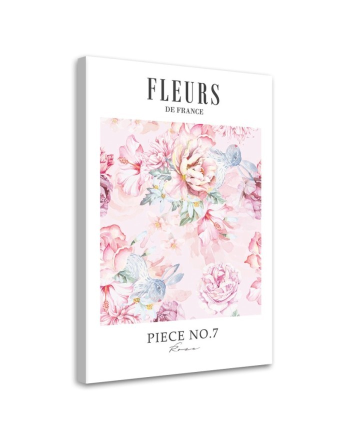 Decorative painting for bedroom - Powder peony flowers Shabby Chic