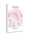 Decorative painting for bedroom - Powder peony flowers Shabby Chic