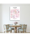 Decorative painting for bedroom - Powder peony flowers Shabby Chic