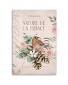 Printed painting for the wall - Shabby chic bird flower