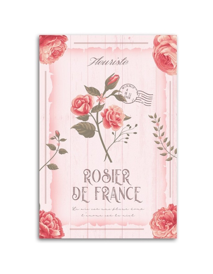 Modern canvas prints for the bedroom - Powder Vintage Flowers
