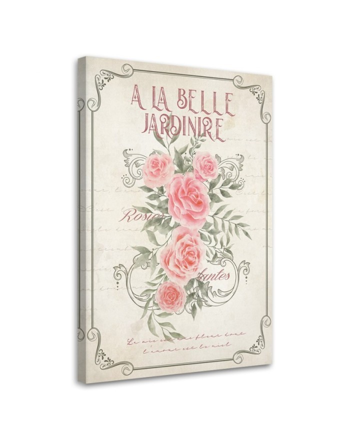 Modern canvas print for the room - Shabby Chic rose flowers