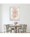 Modern canvas print for the room - Shabby Chic rose flowers