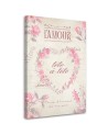 Decorative paintings for wall - Heart Flowers Shabby Chic