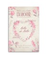 Decorative paintings for wall - Heart Flowers Shabby Chic