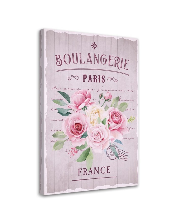 Decorative wall painting for living room - Vintage Boho Rose Bouquet