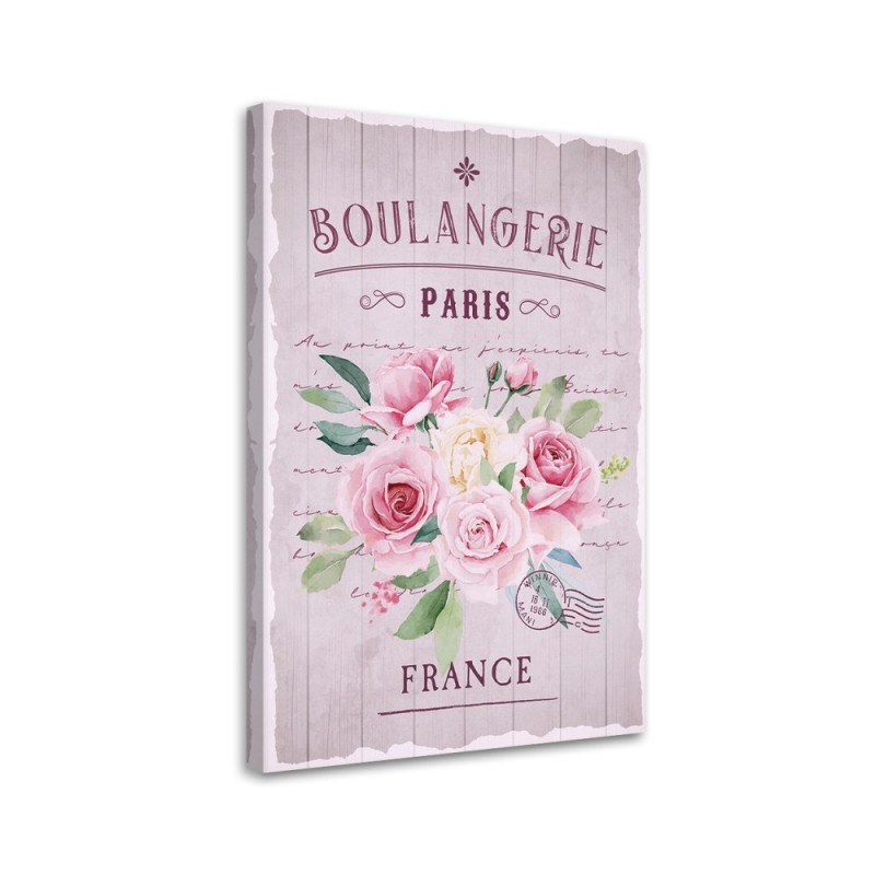 Decorative wall painting for living room - Vintage Boho Rose Bouquet