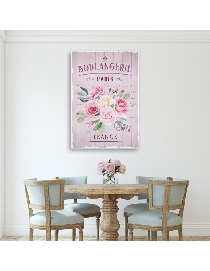 Decorative wall painting for living room - Vintage Boho Rose Bouquet