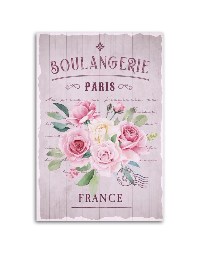 Decorative wall painting for living room - Vintage Boho Rose Bouquet