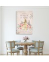 Modern wall painting - Shabby Chic Easter Bunny