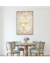 Boho wall painting for living room - Love Vintage Flowers