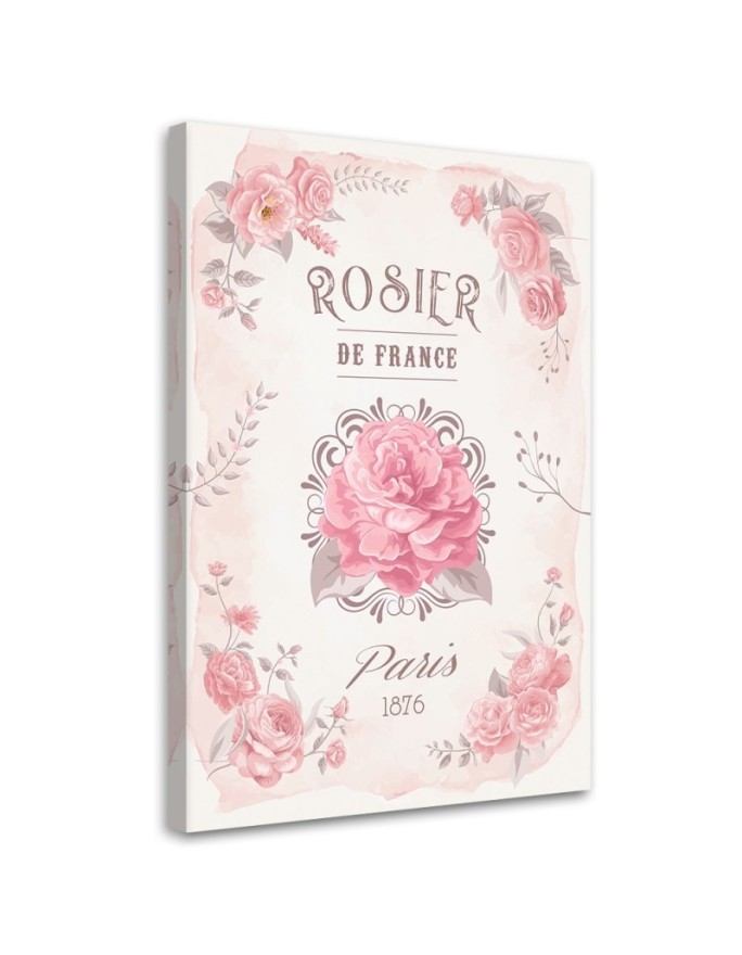 Printed painting for wall - France Roses Flowers