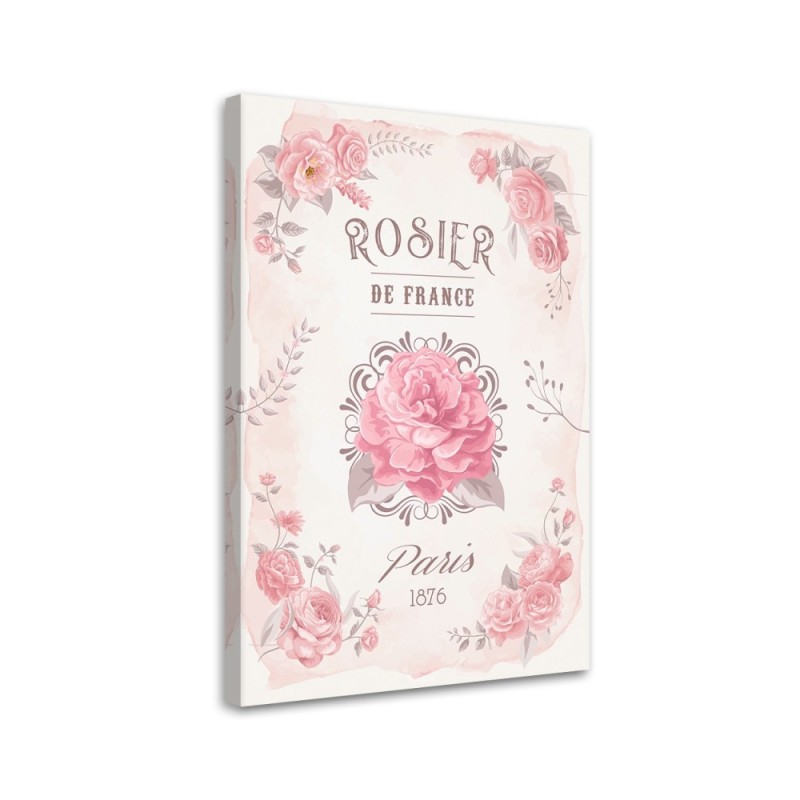 Printed painting for wall - France Roses Flowers