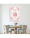 Printed painting for wall - France Roses Flowers