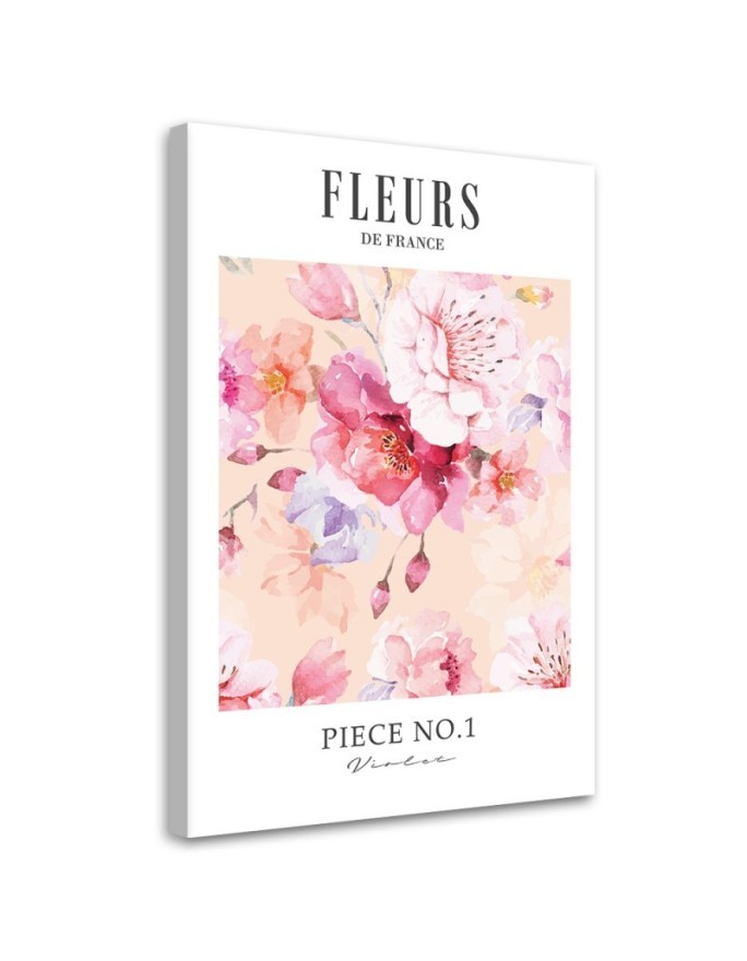 Minimalist pastel painting - Flowers in France