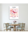 Minimalist pastel painting - Flowers in France