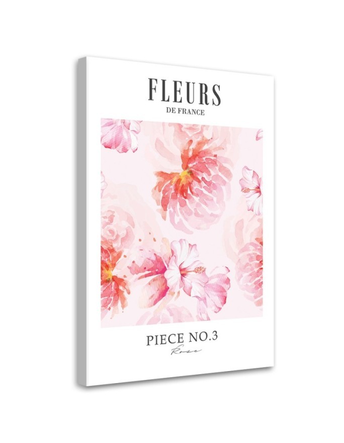 Decorative canvas wall painting - Flowers in boho style