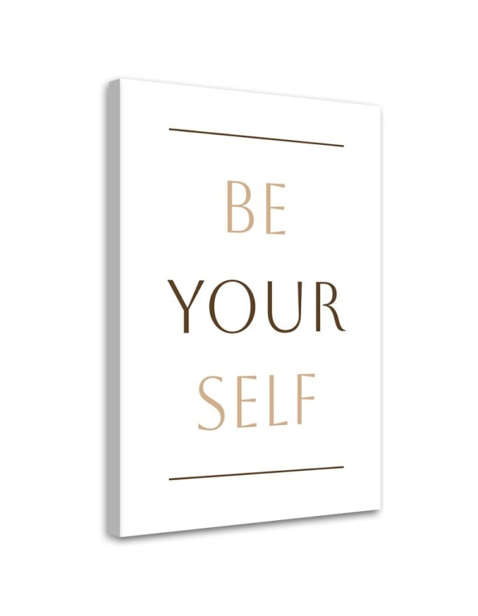 Modern canvas print on canvas - Inscription Be yourself