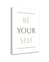Modern canvas print on canvas - Inscription Be yourself