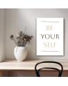 Modern canvas print on canvas - Inscription Be yourself